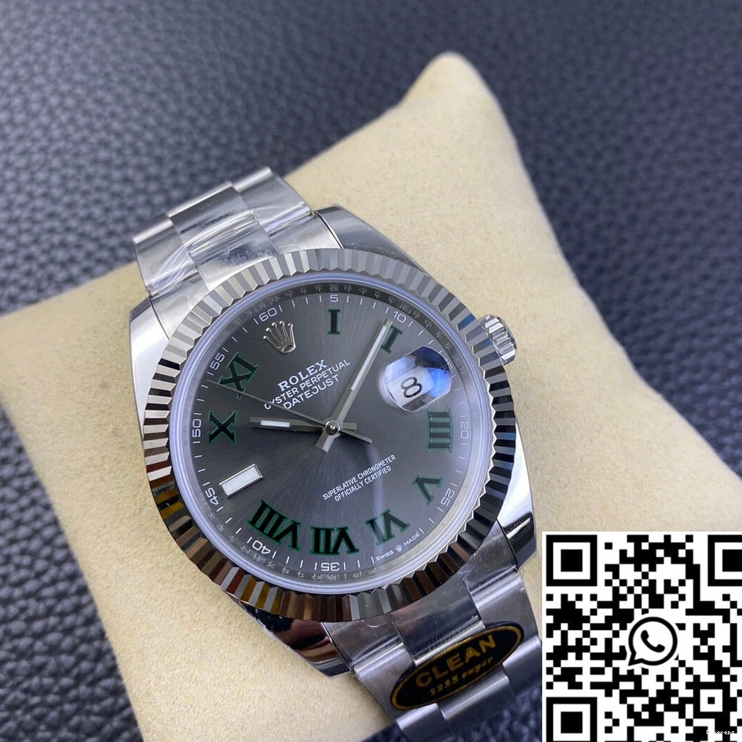 Grey Dial Factory Clean Rolex Datejust M126334-0021 0116